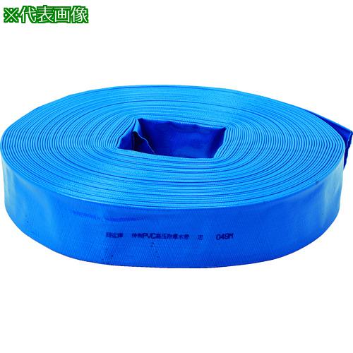 ■TRUSCO PVC送排水用ホース 50mm×100m〔品番:TPVCH50100〕【1157058:0】[店頭受取不可]