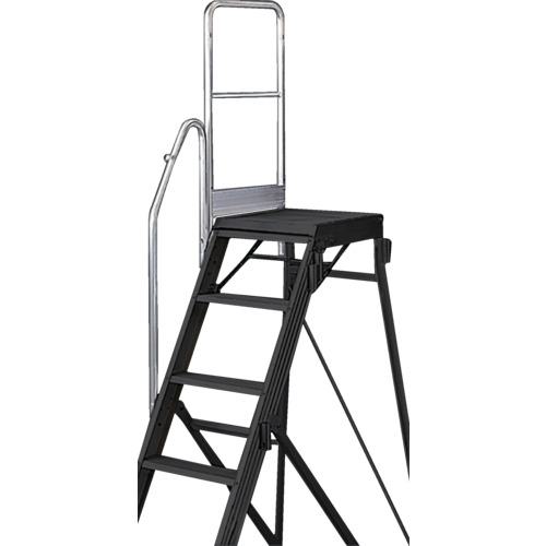 ■TRUSCO 踏み台TDAD用片側手すり 高さ1100mm〔品番:TDADTS110〕【1157872:0】[直送DS][店頭受取不可]