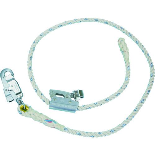 ワークポジショニング用ロープ 本体サイズ mm ：16×16×2100 ジェフコム WP-200FCS (67-5803-10) 藤井電工 TSUYORON ワークポジショニング用器具 柱上安全帯 FC-21 青 M