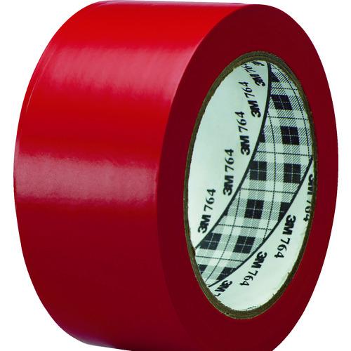 3M ラインテープ 764 赤 50.8mm×32.9m〔品番:764RED50X32〕【1162410:0】[店頭受取不可]の通販はau ...