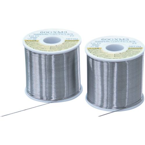 ■石川 やに入りはんだ スーパーロヂン 60GXM3(すず60%/鉛40%)-1.6mm-1kg〔品番:60GXM316〕【1166956:0】[店頭受取不可]