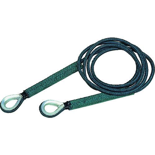 ■【在庫限り】TRUSCO セフティパワーロープ 両端シンブル入 9mmX5m〔品番:SP95C〕【1175637:0】[店頭受取不可]