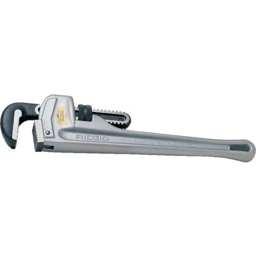 ■RIDGID アルミストレートパイプレンチ 250mm〔品番:31090〕【1209060:0】[店頭受取不可]