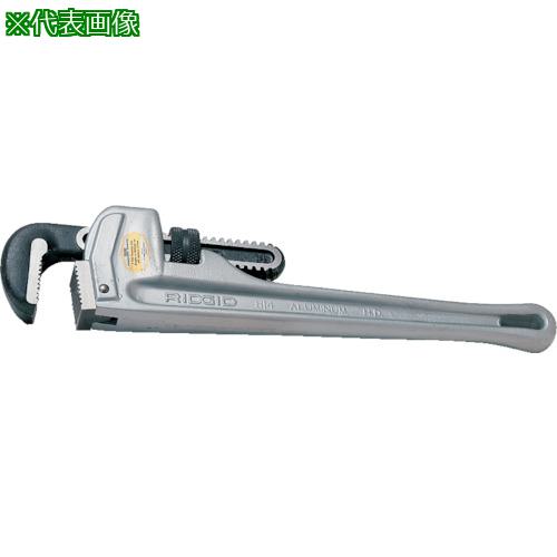 ■RIDGID アルミストレートパイプレンチ 900mm〔品番:31110〕【1209116:0】[店頭受取不可]