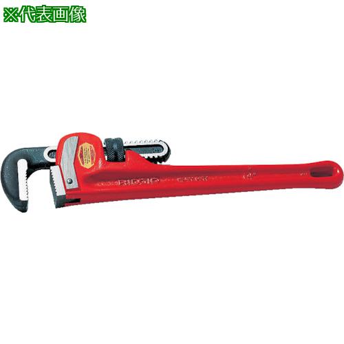 ■RIDGID 強力型ストレート パイプレンチ 600mm〔品番:31030〕【1211056:0】[店頭受取不可]