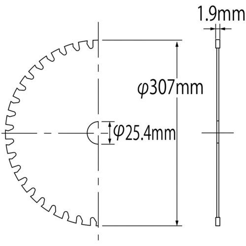 ■エビ チップソー ステンカット 307mm〔品番:FST305〕【1237977:0】[店頭受取不可]_3