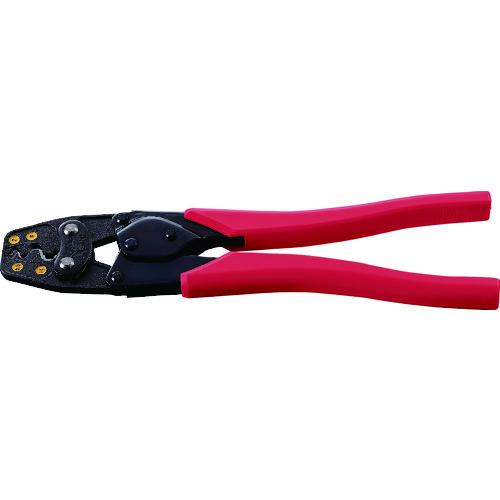 ■エビ 裸圧着端子用圧着工具 使用範囲2・5.5・8・14〔品番:AK19A〕【1240081:0】[店頭受取不可]