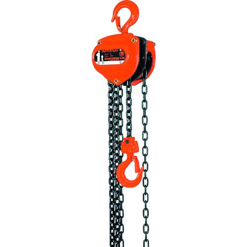 ■象印 スーパー100H級チェーンブロック1t・2.5m〔品番:H01025〕【1242393:0】[店頭受取不可]