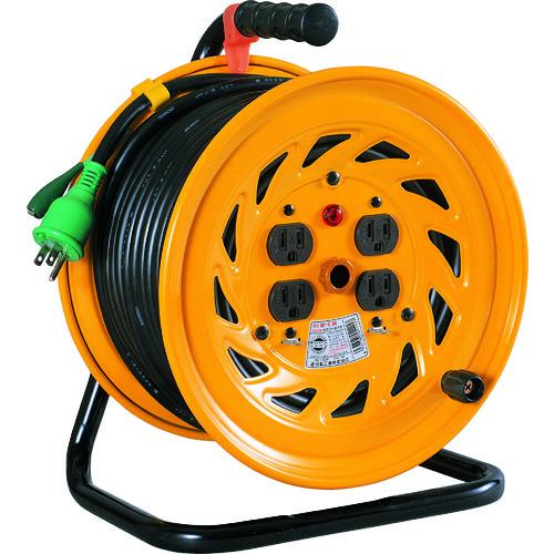■NICHIDO 電工ドラム アース付 30m〔品番:NFE34〕【1255622:0】[店頭受取不可]