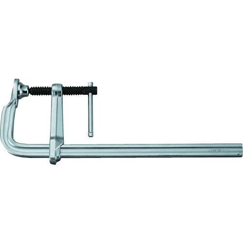 ■エビ L型クランプ エビ万力 バーハンドル強力型 1000mm×119mm〔品番:BH10012A〕【1258978:0】[店頭受取不可]