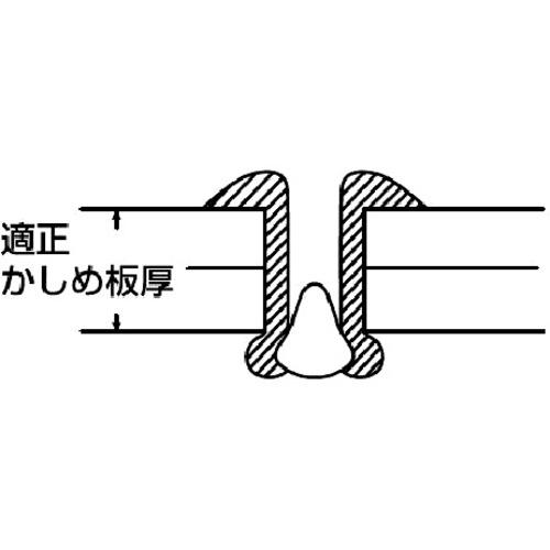 ■エビ ブラインドリベット(ステンレス/ステンレス製) 6-6(1000本入) 箱入〔品番:NST66〕【1259709:0】[店頭受取不可]_4