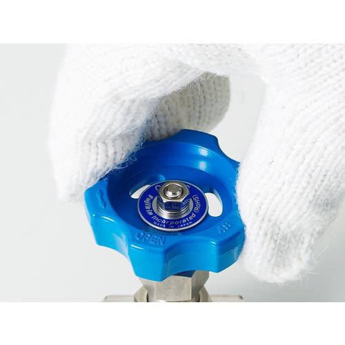 ■Fujikin ステンレス鋼製ニードルストップバルブ(アングル形)〔品番:US33PDR〕【1264412:0】[店頭受取不可]_1