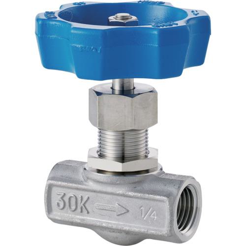 ■Fujikin SUS鋼製ニードルストップバルブUS13PDR〔品番:US13PDR〕【1264446:0】[店頭受取不可]