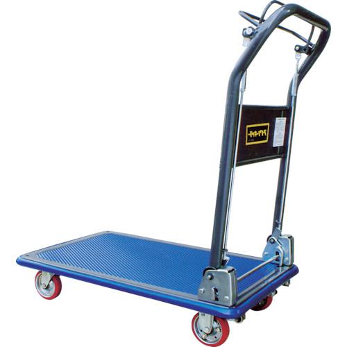 ■アイケー プレス製運搬車(折畳み式ハンドルブレーキ付)〔品番:101HB〕【1264742:0】[店頭受取不可]