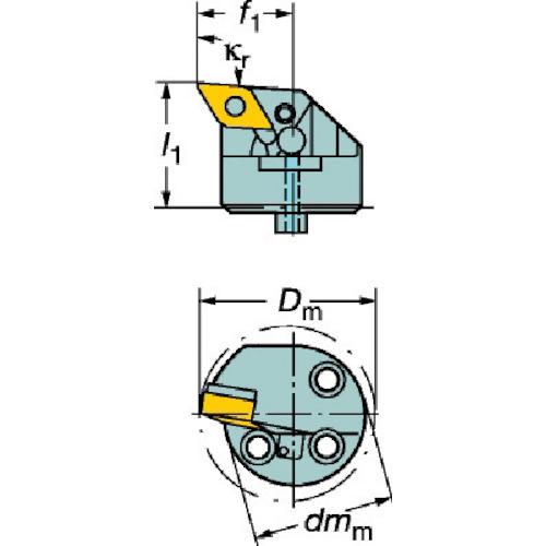 ■SANDVIK コロターンSL 570カッティングヘッド(410)〔品番:R571.35C40322715〕【1286943:0】[店頭受取不可]_1