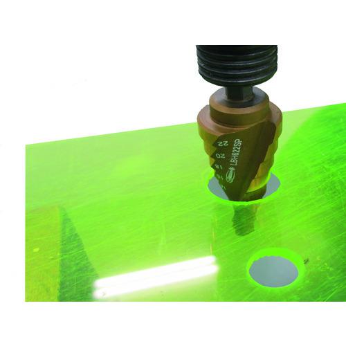 ■エビ スパイラルステージドリル Tinコーティング 13段 ストレート軸(三面取り) 6-35〔品番:LB635SP〕【1292438:0】[店頭受取不可]_2