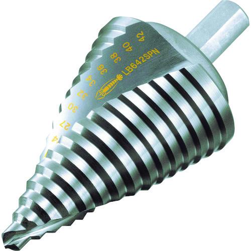 ■エビ スパイラルステージドリル ノンコーティング 15段 ストレート軸(三面取り) 6-42〔品番:LB642SPN〕【1292434:0】[店頭受取不可]