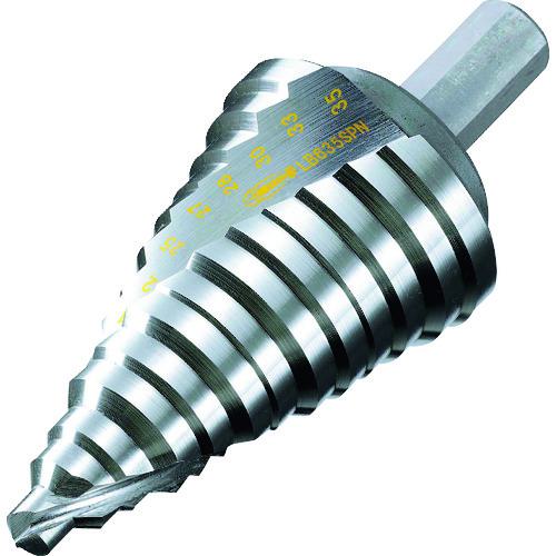 ■エビ スパイラルステージドリル ノンコーティング 13段 ストレート軸(三面取り) 6-35〔品番:LB635SPN〕【1292452:0】[店頭受取不可]