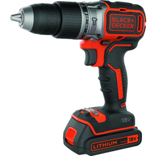 ■B+D 18Vブラシレス振動ドリルドライバー〔品番:BL188K2JP〕【1308617:0】[店頭受取不可]
