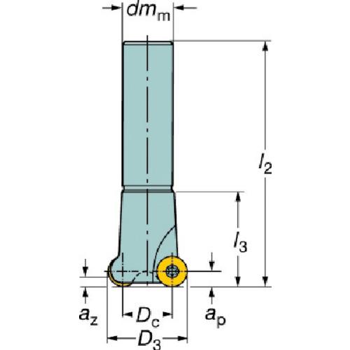 ■SANDVIK コロミル200エンドミル(440)〔品番:R200038A3212L〕【1317334:0】[店頭受取不可]_1