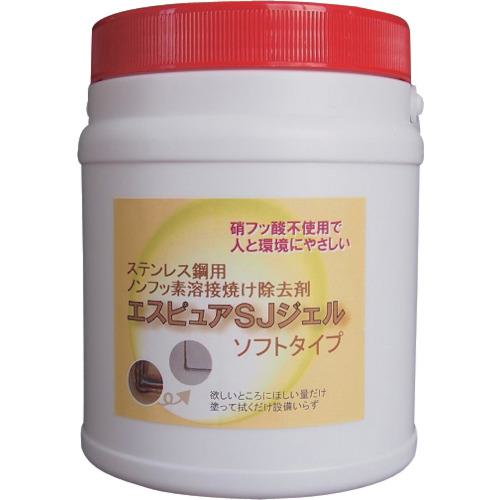 ■佐々木化学 ステンレス溶接焼け除去剤 エスピュアSJジェル(低粘度タイプ)1kg〔品番:SJJELSOFT1000G〕【1343512:0】[店頭受取不可]