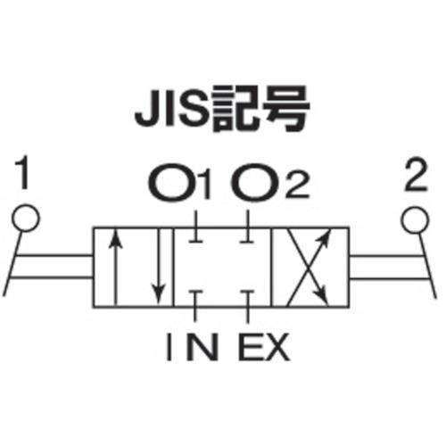 ■日本精器 手動切替弁8A側面配管〔品番:BN4H41CXA8〕【1384562:0】[店頭受取不可]_2