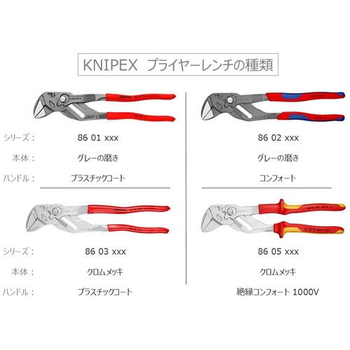 ■KNIPEX プライヤーレンチ すべり止め付プラスチックハンドル 250mm〔品番:8601250〕【1395493:0】[店頭受取不可]_7