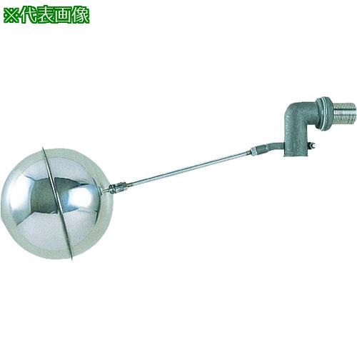 ■SANEI 横形ステンレスボールタップ 呼び13用 SUS316 ステンレス玉付〔品番:V43513〕【1448122:0】[店頭受取不可]
