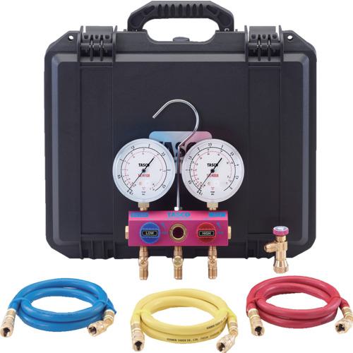 ■タスコ R410A/R32マニホールドセット〔品番:TA15EC〕【1451051:0】[店頭受取不可]