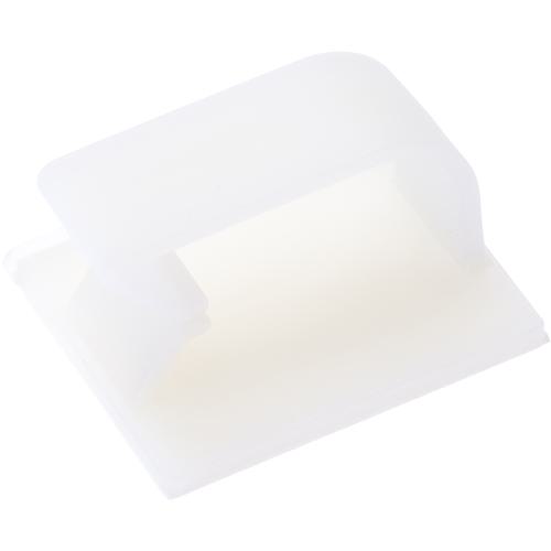 ■PANDUIT 固定具 コードクリップ ゴム系粘着テープ付き ナチュラル〔品番:BEC75AT〕【1480153:0】[店頭受取不可]