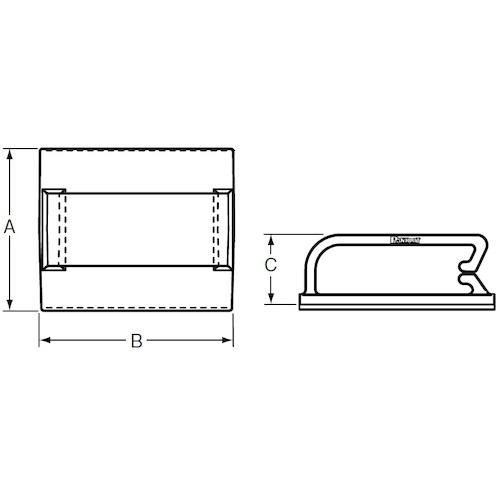 ■PANDUIT 固定具 コードクリップ ゴム系粘着テープ付き ナチュラル〔品番:BEC75AT〕【1480153:0】[店頭受取不可]