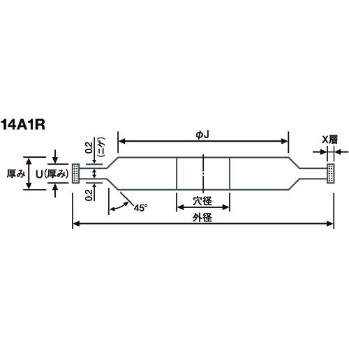 ■ノリタケ 金型の達人ダイヤ SDC170 300X25(U20)X76.2〔品番:1A0DPROM30050〕【1488634:0】[店頭受取不可]_1