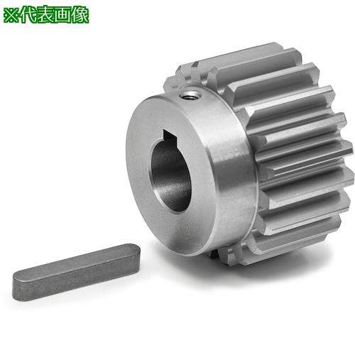 ■KG S45C平歯車 S2S 100B#1220 形状B3 モジュール2 歯数100 歯幅12mm 穴径Φ20mm〔品番:S2S100BS1220〕【1497448:0】[店頭受取不可]