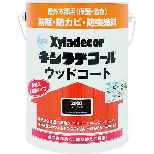 ■KANSAI 水性XDウッドコートS パリサンダ 3.4L〔品番:00097670230000〕【1528833:0】[店頭受取不可]