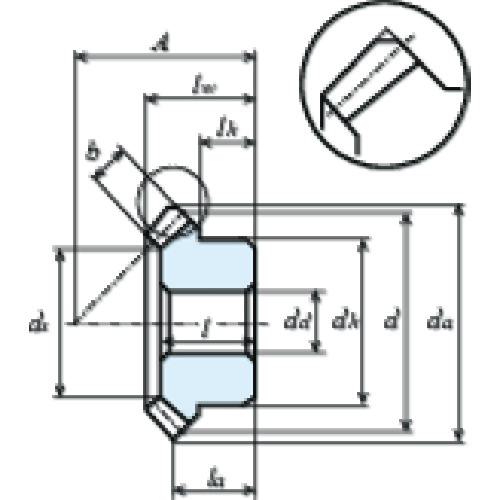 ■KG 歯研スパイラルマイタギヤ MG2S 30R-5012H〔品番:MG2S30RM5012H〕【1604967:0】[店頭受取不可]