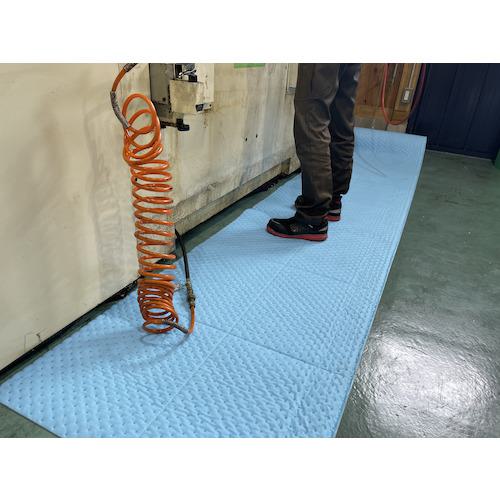 ■JOHNAN 油吸収材アブラトール ロール〔品番:AR80BL〕【1605580:0】[直送DS][店頭受取不可]