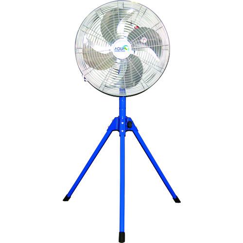 ■アクアシステム 無給油エアモーター式工場扇 スタンド型 (アルミハネ45cm)〔品番:AFG18NL〕【1608149:0】[直送DS][店頭受取不可]
