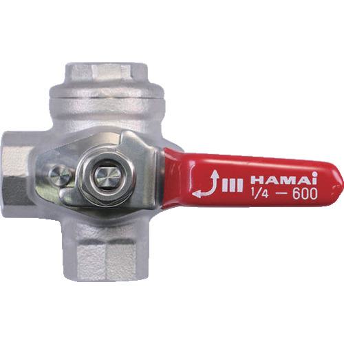 ■HAMAI ステンレス製3方ボールバルブ〔品番:RSS1425RC〕【1610832:0】[店頭受取不可]_2