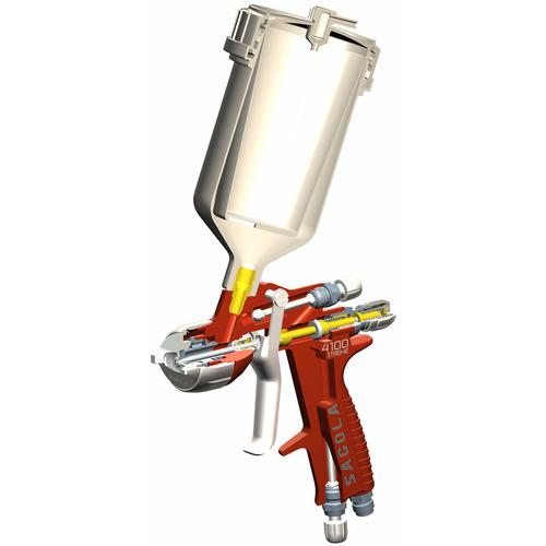 ■SAGOLA 【売切商品】 4100 XTREMEスプレーガン(重力式) ノズル口径 Φ1.8〔品番:10142003〕【1612799:0】[店頭受取不可]_3