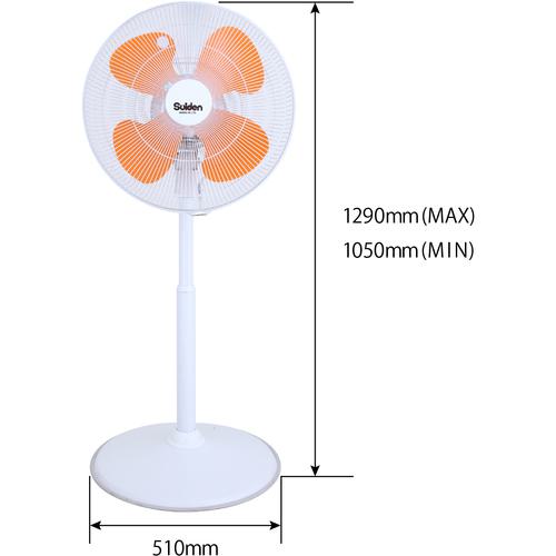 ■Suiden 工場扇 1本足スタンドタイプ フラミンゴファン ハネ45cm 100V〔品番:SF45VF1VP2〕【1613817:0】[店頭受取不可]