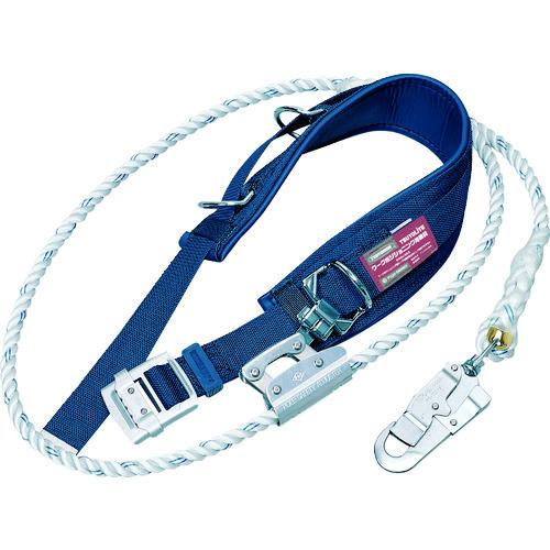 ■TSUYORON ワークポジショニング用器具 柱上安全帯 TD-27 紺 Mサイズ ロープ下側通過タイプ〔品番:WPTD27BL2MBP〕【1638259:0】[直送DS][店頭受取不可]