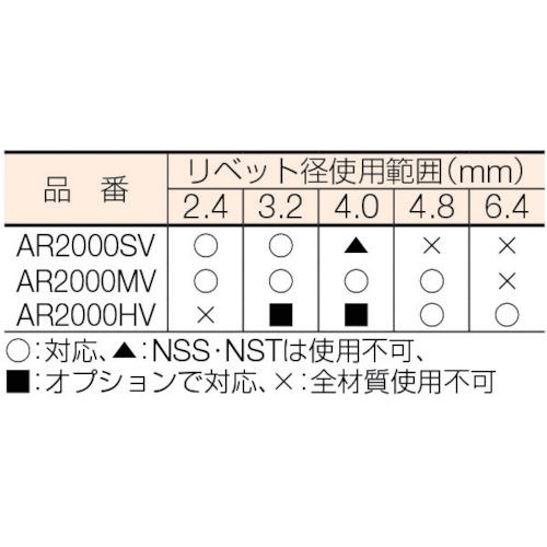■エビ リベッター吸引排出装置付 AR2000MV〔品番:AR2000MV〕【1642669:0】[店頭受取不可]_5