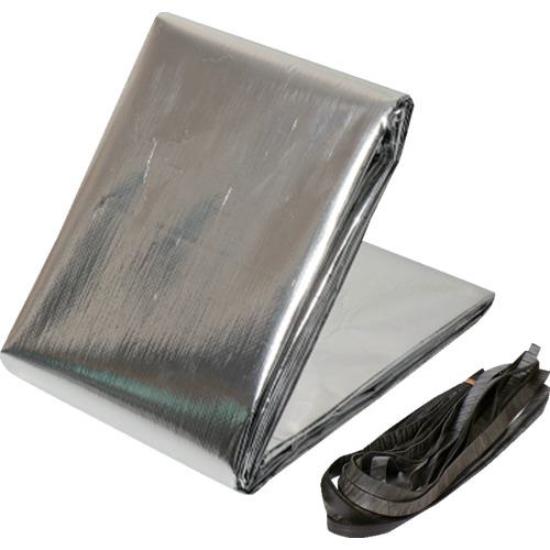■萩原 ターピー クールトラックシート(保温・保冷) 2号 小型トラック 表:アルミ/裏:ブラック 2.3m×3.5m〔品番:CT2〕【1670171:0】[店頭受取不可]