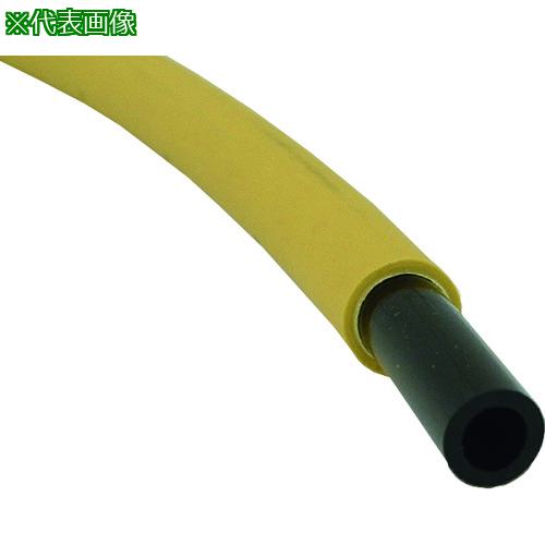 ■チヨダ エルフレックス スパッタ防止用二重管チューブ 8mm/100m 黄〔品番:LE8Y100M〕【1676257:0】[店頭受取不可]