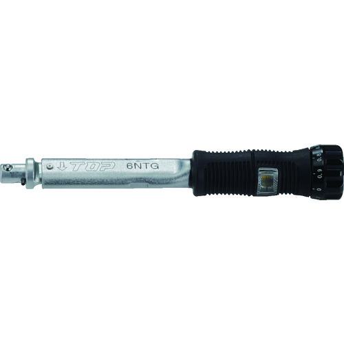 ■TOP グリップ付プリセット形トルクハンドル 調整範囲2~6N・m〔品番:T6NTG〕【1680267:0】[店頭受取不可]