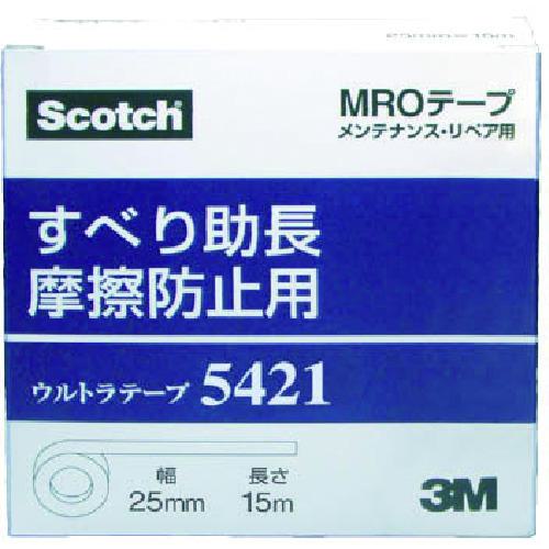 ■3M 超高分子量ポリエチレンテープ(再剥離)5421 50mmX15m 白 個装〔品番:542150X15〕【1711709:0】[店頭受取不可]_5