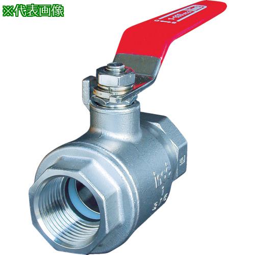 ■inoc ねじ込みボールバルブ 全長108mm 呼び径(A)40〔品番:316SFVM40A〕【1754718:0】[店頭受取不可]