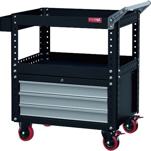 ■SHUTER 重量カート CT-3B ブラック〔品番:CT3BBK〕【1948056:0】[直送DS][店頭受取不可]