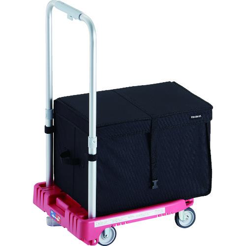 ■TRUSCO 樹脂台車 カルティオミニ weego 省音車輪 ピンク ストッパー付 THブレーキ付〔品番:WP2GPJSTHB〕【1948174:0】[直送DS][店頭受取不可]