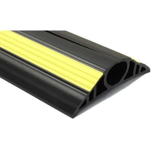 ■大研 ケーブルプロテクタ2 50x3M ブラック(黄色ライン入り)〔品番:CP250X3MBK〕【1948958:0】[店頭受取不可]